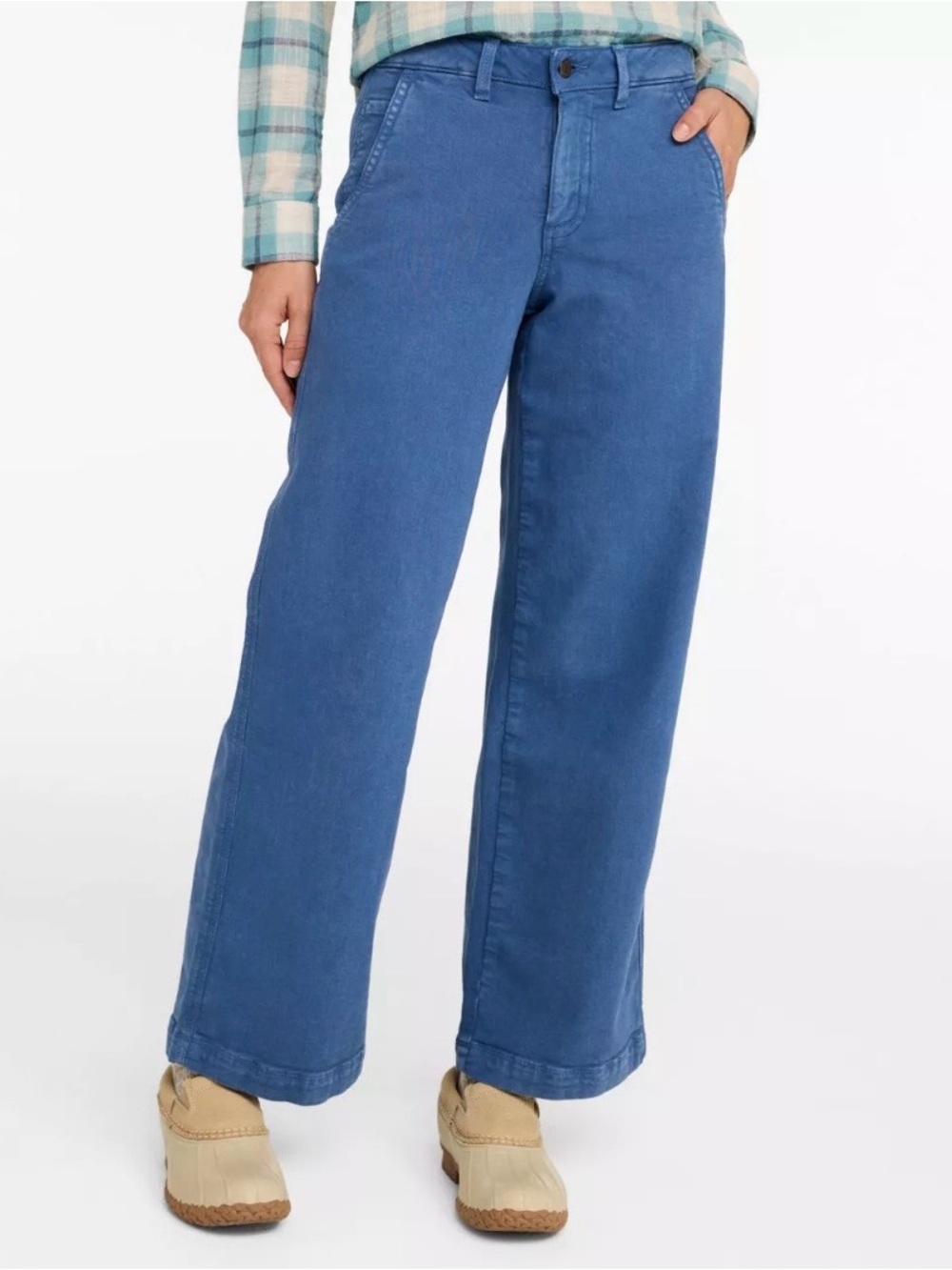 LL Bean Wide-Leg Women's Jeans in Blue